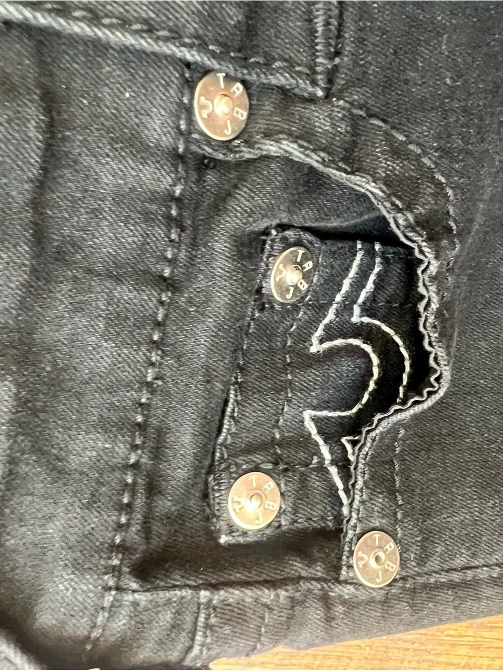 True Religion Stella Low Rise Jeans in Black